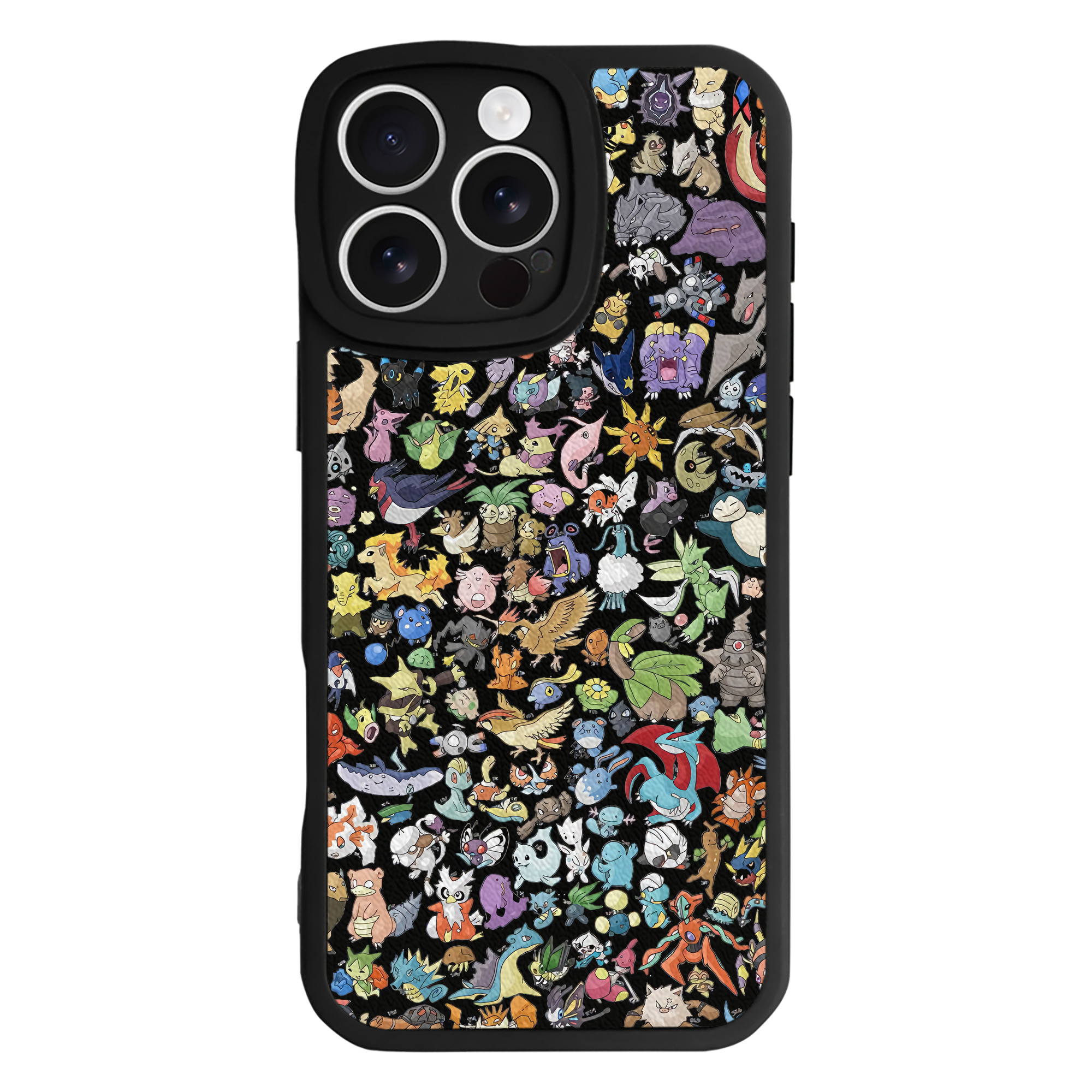 （画像用） ポケットモンスター Pokémon 【iPhone 16シリーズ対応】シリコンスマホケース（レザー調） 材質：シリコン